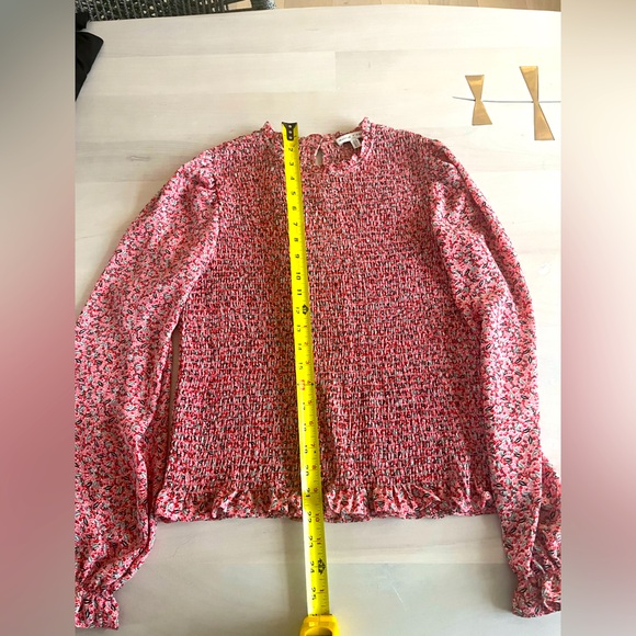 Anthropologie Maison d'Amelie woman's smocked top.Size Smalll - Picture 5 of 9